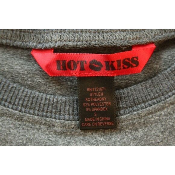 Hot Kiss Top Striped Short Sleeves Stretch Womens S - Picture 3 of 3